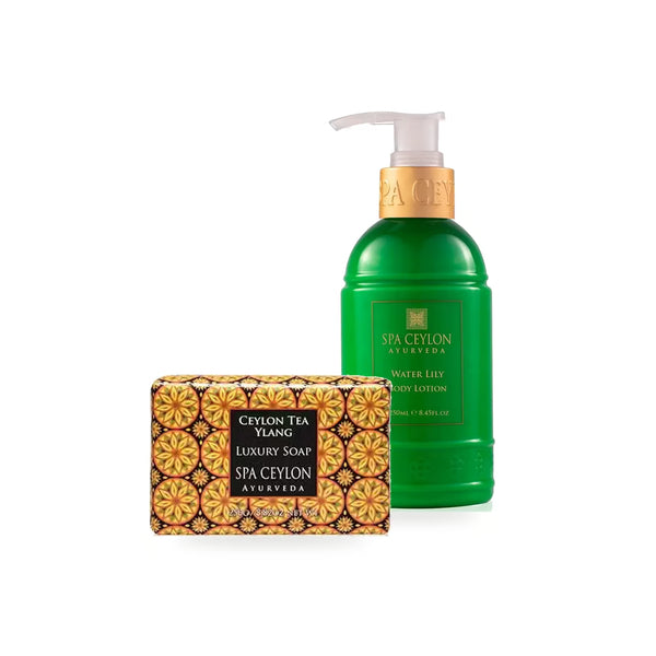 Pink Lotus Body Lotion, Luxury SOAP - Duo ritual aromático
