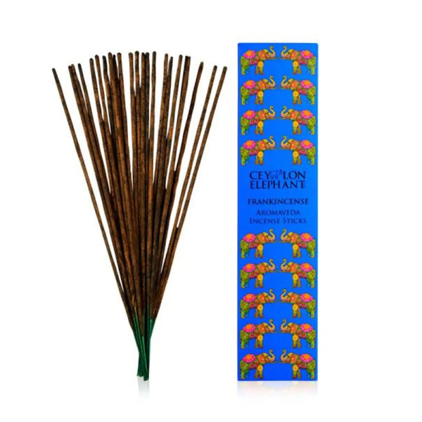 Aromaveda Incense Sticks - Ceylon Elephant Frankincense Kaffir Lime 30Pcs