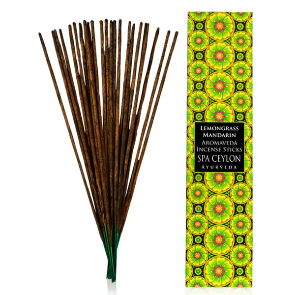 Aromaveda Incense Sticks - Lemon Grass & Mandarin 30Pcs