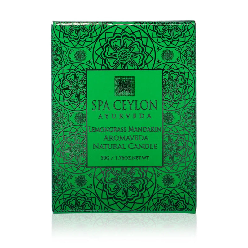 Aromaveda Natural Candle - Lemongrass Mandarin 50gr