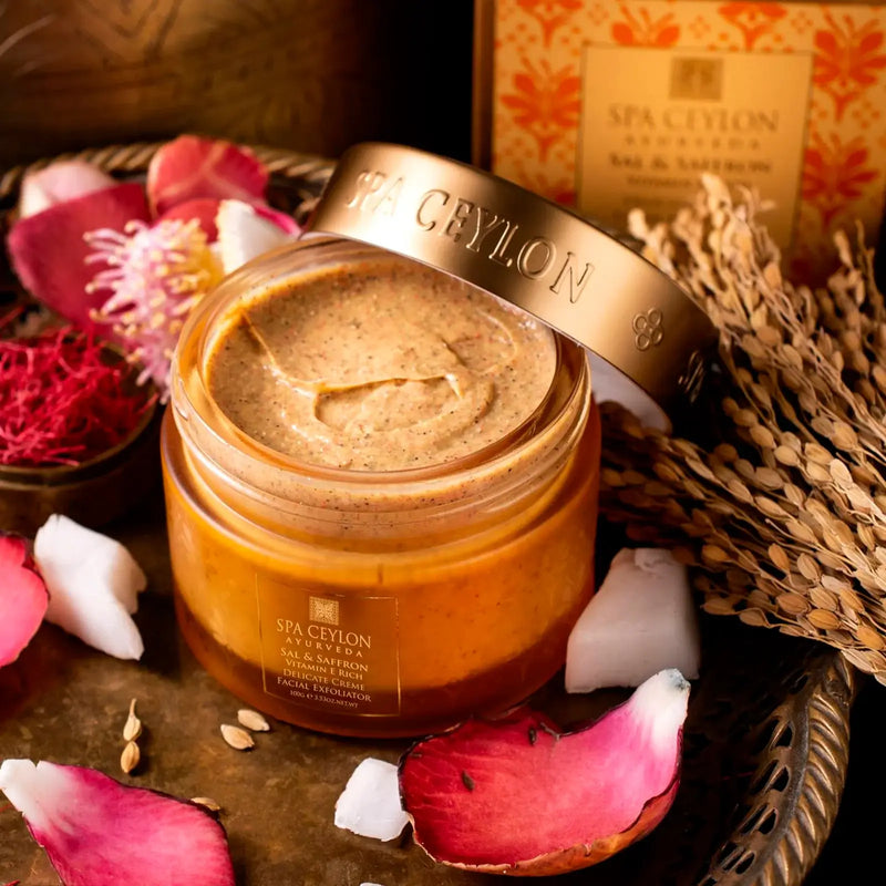 Sal & Saffron Range - Delicate Creme Facial Exfoliator 100gr