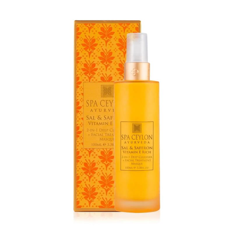 Sal & Saffron Range - 2 In 1 Deep Cleanser + Facial Treatment Masque 100ml