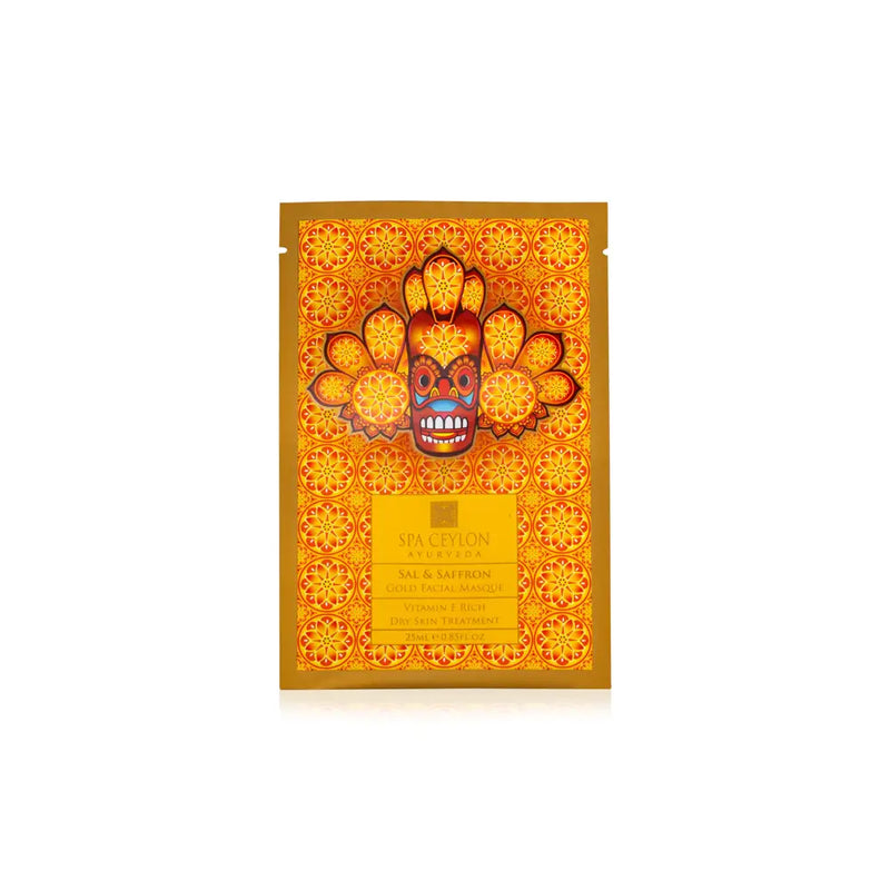 Sheet Facial Masque - Sal & Saffron Gold 25ml