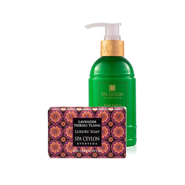 Pink Lotus Body Lotion, Luxury SOAP - Duo ritual aromático